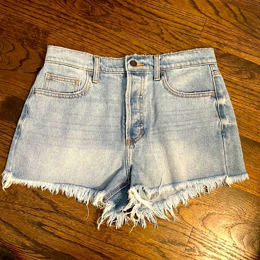 Cello button fly high rise Jean shorts